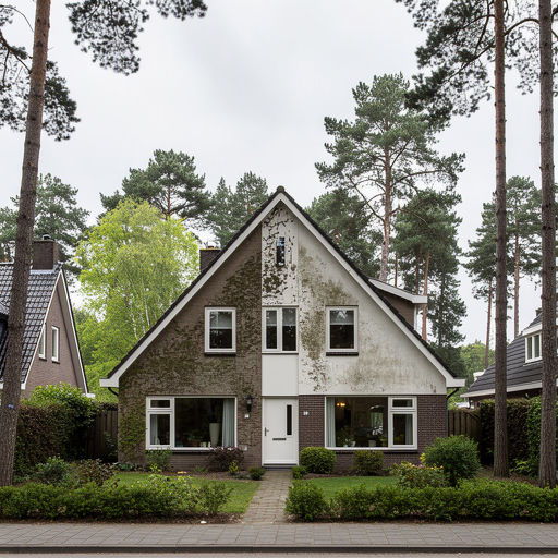 foto van ouderwetse huizen