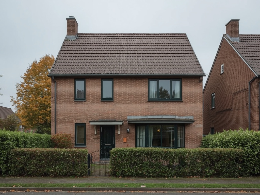 Twee-onder-een-kap in Voorst met antracietkleurige kunststof kozijnen