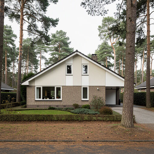 Vrijstaande woning in een groene straat in Brummen met nieuwe witte kunststof kozijnen