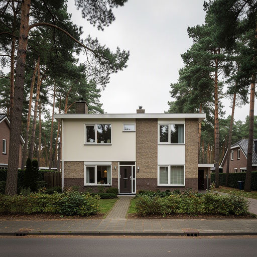 Vrijstaande woning Hattem met nieuwe witte kunststof kozijnen aan groene straat