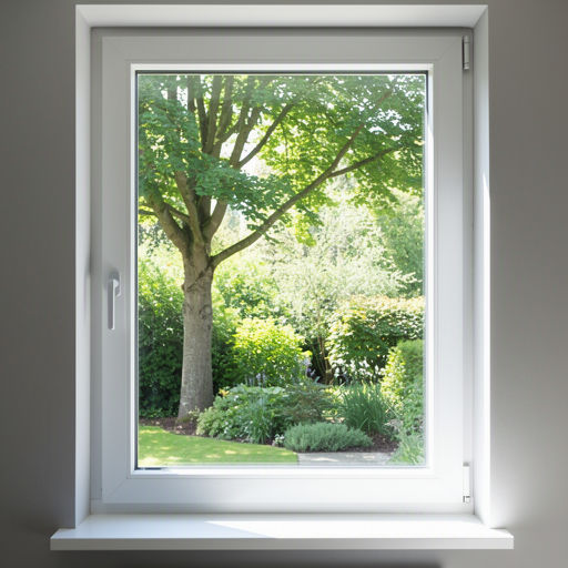 Interieur woning Zutphen met uitzicht door kunststof kozijnen op tuin