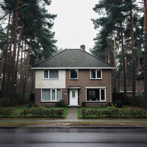 Vrijstaande woning in Vaassen met nieuwe witte kunststof kozijnen en groene voortuin