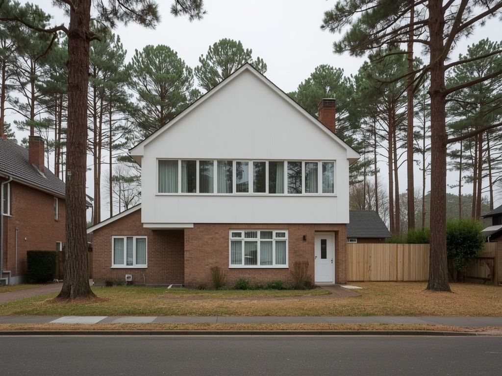 Vrijstaande woning in Twello met nieuwe witte kunststof kozijnen en groene tuin