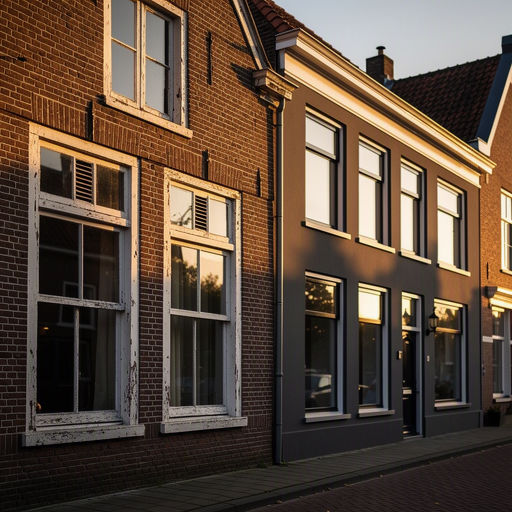 Monteur plaatst nauwkeurig kunststof kozijnen bij een woonhuis in Apeldoorn
