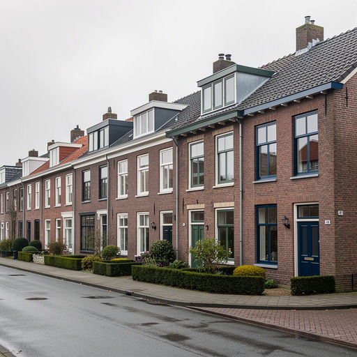 Monteur plaatst kunststof kozijnen bij een woning in Apeldoorn